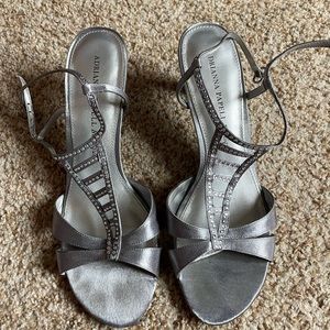 Adrianna Pappell Boutique Silver Heels